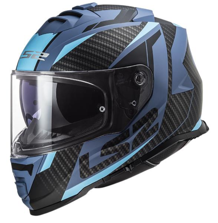 Ls2 Storm 2 Kapalı Kask Racer Mat Mavi