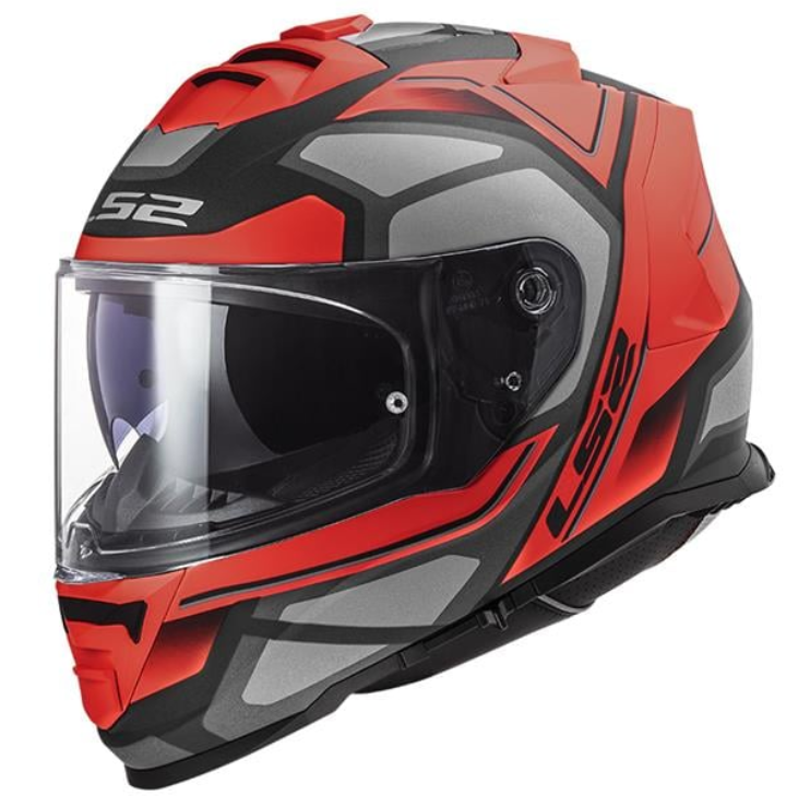 Ls2 Storm 2 Kapalı Kask Faster Mat Kırmızı Tıtanıum