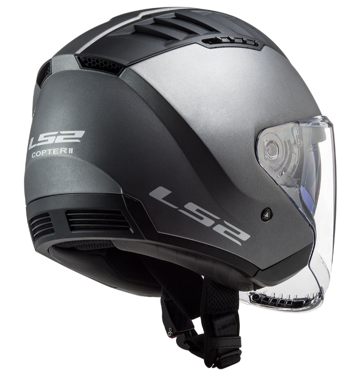 Ls2 Copter 2 Yarım Kask Mat Tıtanıum