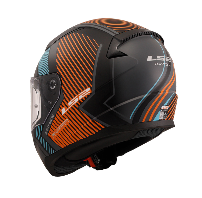 Ls2 Rapıd 2 Extra Kapalı Kask Mat Gri - Neon Turuncu