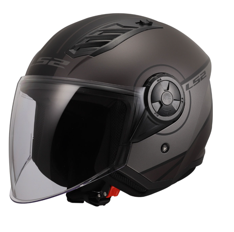Ls2 Aırflow 2 Cover Yarım Kask Mat Siyah - Gri
