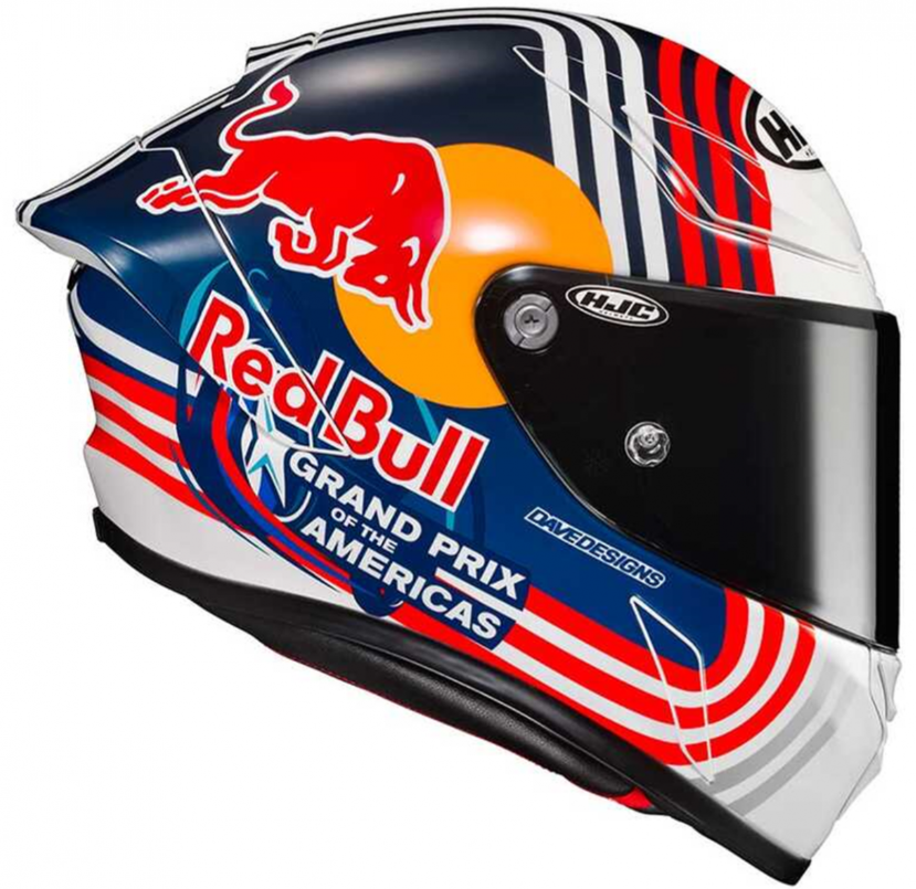 Hjc Rpha1 Red Bull Austın Gp Mc21 Kapalı Kask / Hjc Rpha 1