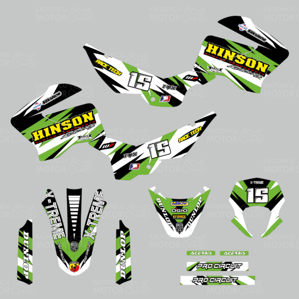 Mondial X-Treme Maxx 200 i Hinson Design Sticker Set